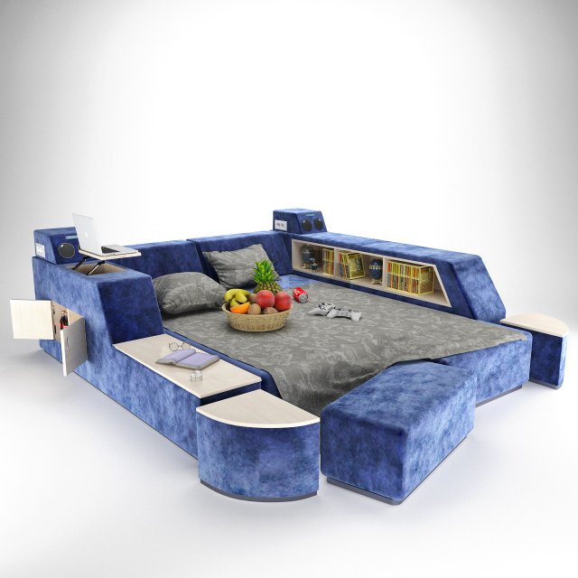 minimalism sofa 3D 模型 .c4d .max .obj .3ds .fbx .stl .blend