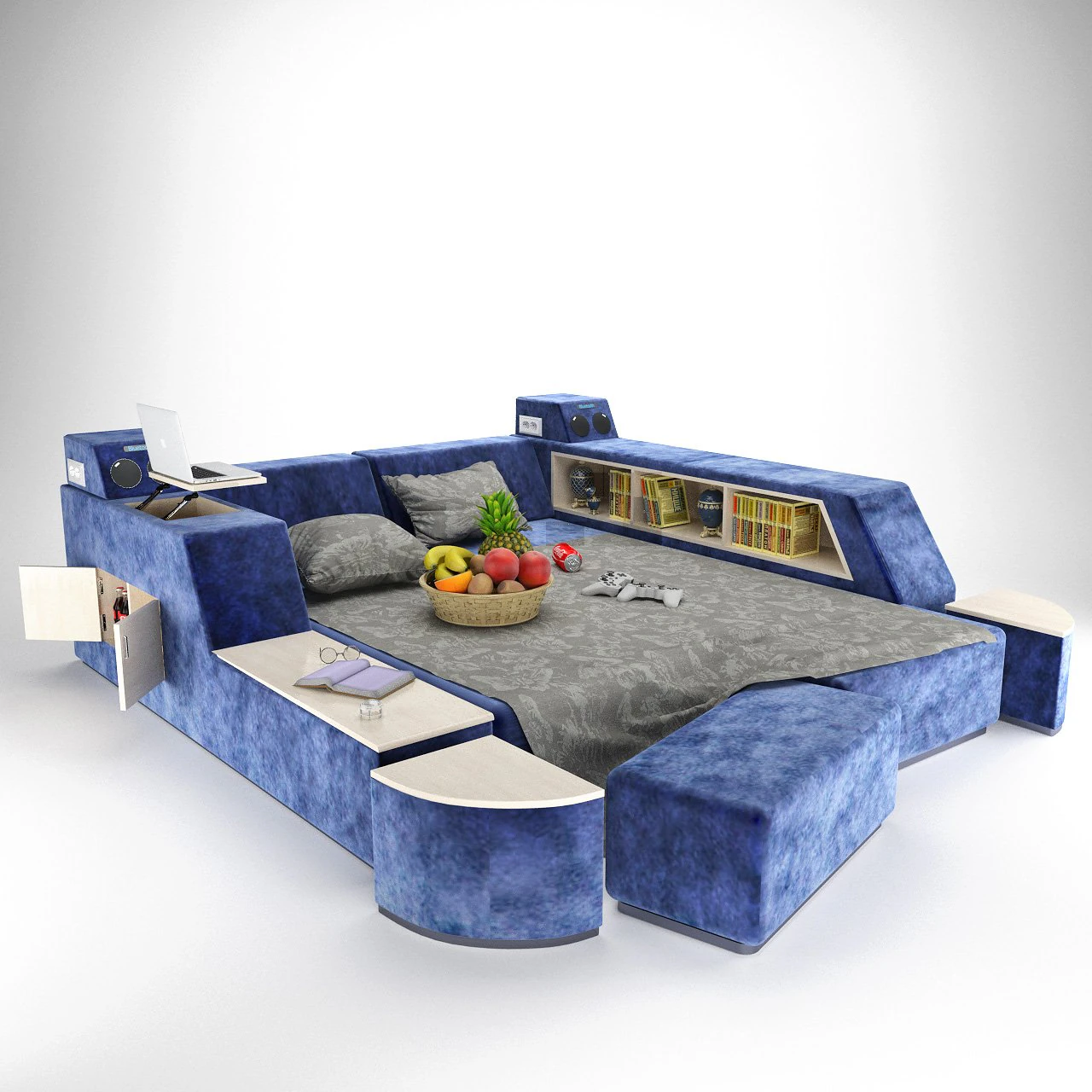 minimalism sofa 3D Model .c4d .max .obj .3ds .fbx .stl .blend 