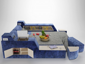 minimalism sofa 3D 模型