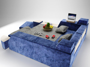 minimalism sofa 3D 模型