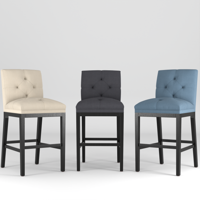Fabric Chair 3D 模型 .c4d .max .obj .3ds .fbx .stl .blend 