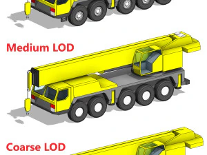 Mobile Crane - Revit Family 3D Model