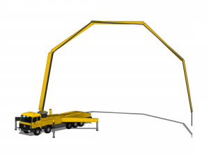 Concrete Pump Truck - Revit Family 3D 模型