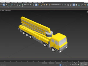 Concrete Pump Truck - Revit Family 3D Model