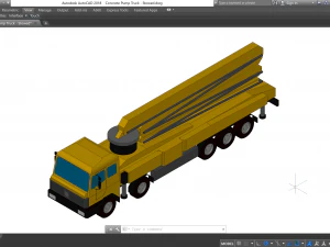 Concrete Pump Truck - Revit Family 3D Model