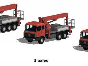 Truck-Mounted Access Platform - Revit Family 3D-Modell