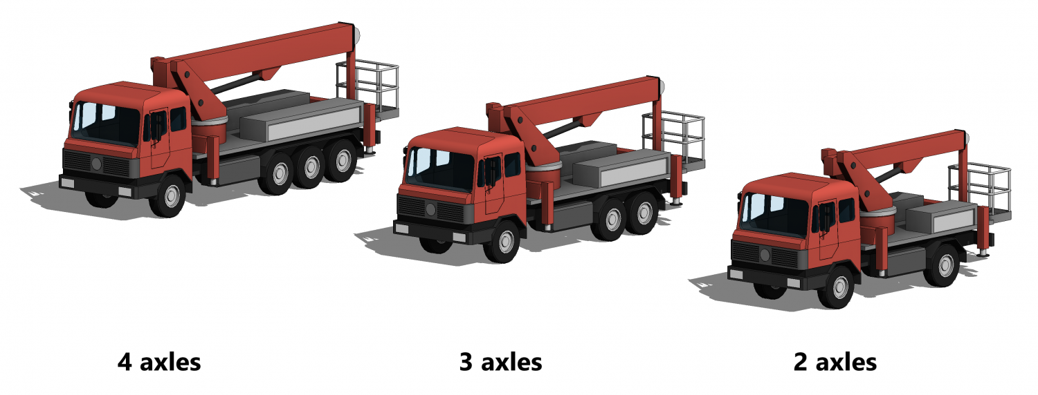 Truck-Mounted Access Platform - Revit Family 3D Модель in Машины 3DExport