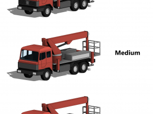 Truck-Mounted Access Platform - Revit Family 3D-Modell