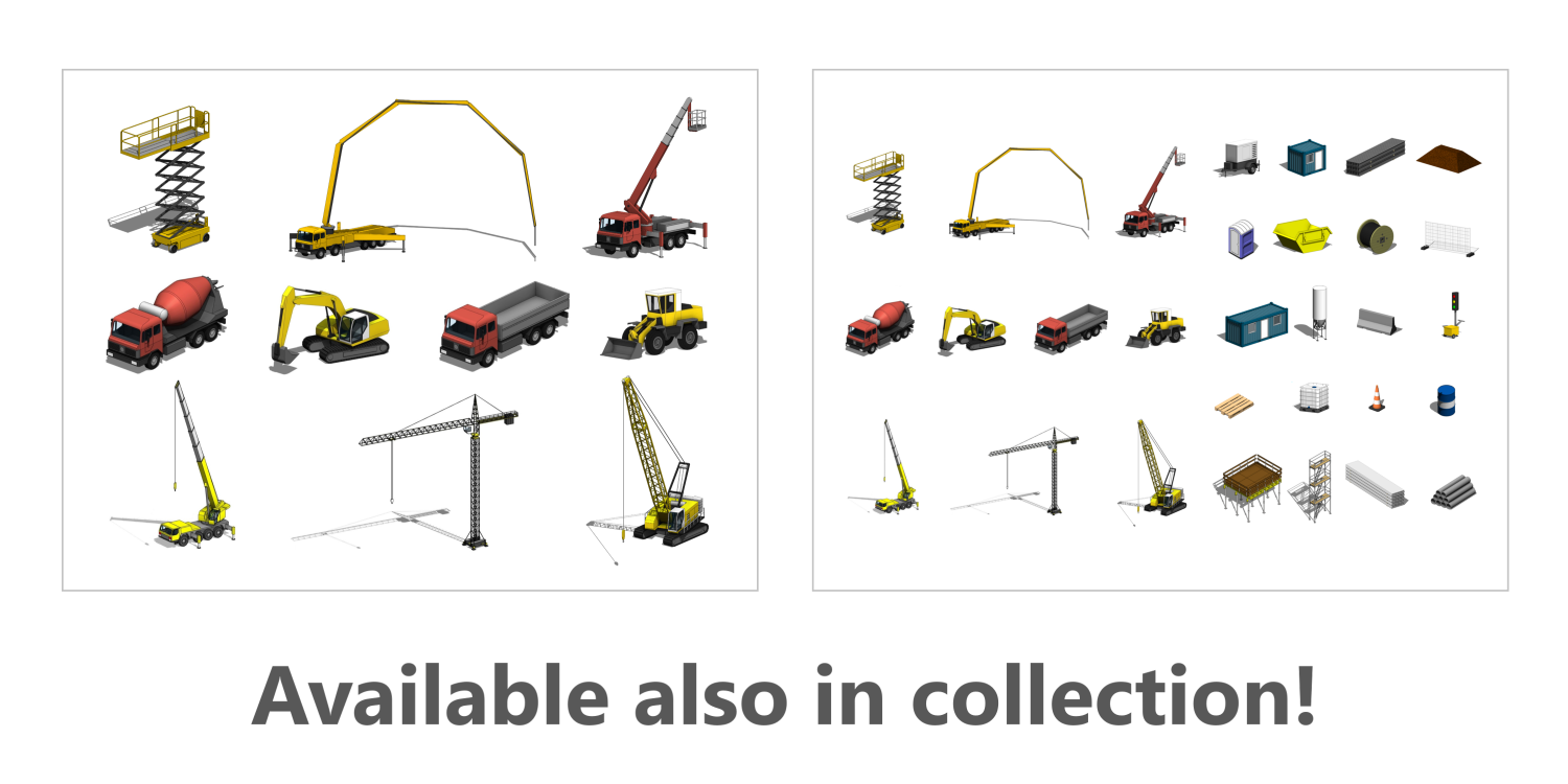 Truck-Mounted Access Platform - Revit Family 3D Модель in Машины 3DExport