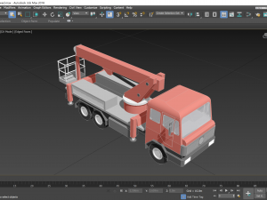 Truck-Mounted Access Platform - Revit Family 3D-Modell