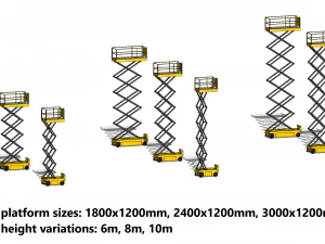Mobile Scissor Lift Platform - Revit Family 3D Model
