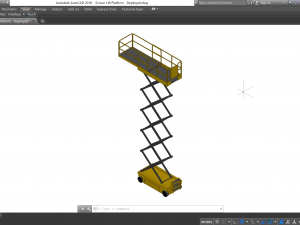 Mobile Scissor Lift Platform - Revit Family 3D Model