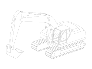 Excavator - Revit Family 3D मॉडल