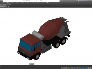 Concrete Mixer Truck - Revit Family 3D Model