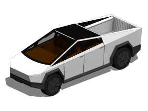 Tesla Cybertruck - Parametric Revit Family 3D Model