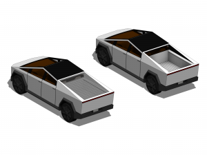 Tesla Cybertruck - Parametric Revit Family Modèle 3D