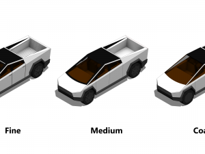 Tesla Cybertruck - Parametric Revit Family Modèle 3D