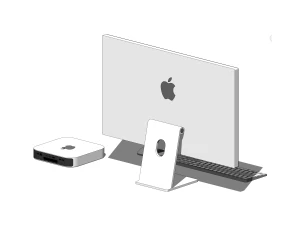 Apple Mac Mini Workstation - Revit Family 3D Model