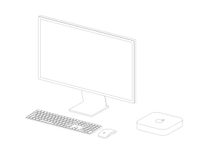 Apple Mac Mini Workstation - Revit Family 3D Model
