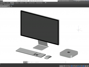 Apple Mac Mini Workstation - Revit Family 3D 模型