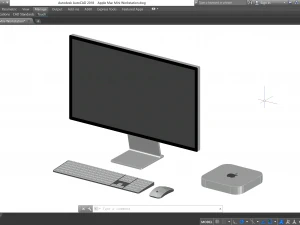 Apple Mac Mini Workstation - Revit Family 3D Model