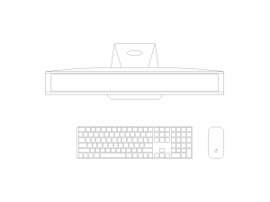 Apple iMac 27 Workstation - Revit Family 3D Модель