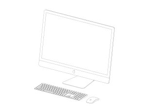 Apple iMac 27 Workstation - Revit Family 3D Model