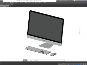 Apple iMac 27 Workstation - Revit Family 3D Модель
