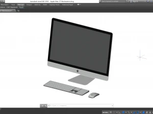 Apple iMac 27 Workstation - Revit Family 3D Model