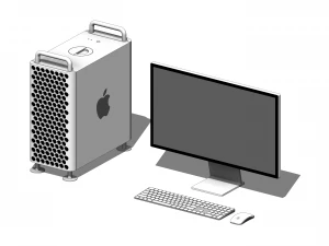 Stacja robocza Apple Mac Pro &mdash; rodzina Revit Model 3D
