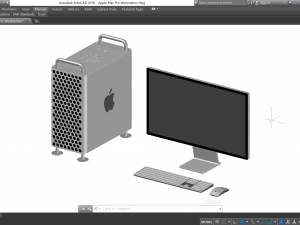 Apple Mac Pro Workstation - Revit Family 3D Model