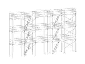 Scaffold - Revit Family 3D 모델