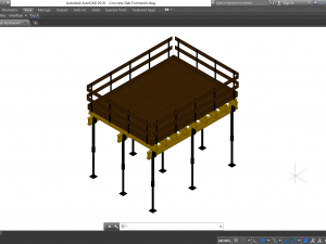 Concrete Slab Formwork - Revit Family 3D-Modell