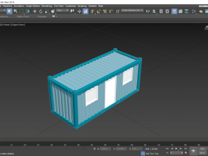 Office Container 20ft - Revit Family 3D Model