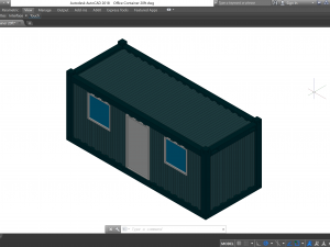 Office Container 20ft - Revit Family 3D Model
