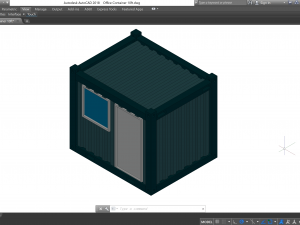 Office Container 10ft - Revit Family 3D-Modell