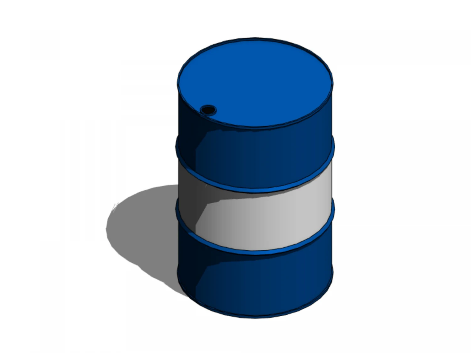 Barrel - Revit Family 3D Model .c4d .max .obj .3ds .fbx .stl .blend 