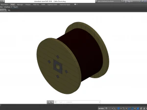 Cable Drum - Revit Family 3D Model