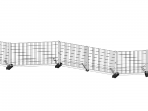 Mobile Fence - Revit Family 3Dモデル