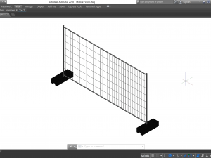 Mobile Fence - Revit Family 3Dモデル