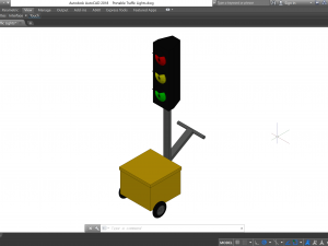 Portable Traffic Lights - Revit Family 3D 모델