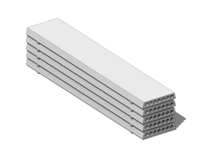Precast Slab Deposit - Revit Family 3D Model