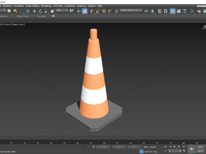 Traffic Cone - Revit Family 3D 모델