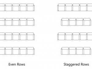 Parametric Audience Seating Array - Revit Family 3D Model