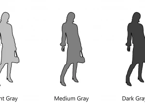 S&iacute;mbolos gr&aacute;ficos de personas - Colecci&oacute;n familiar Revit Modelo 3D