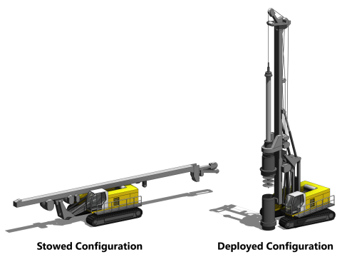 Drilling and Piling Rig - Revit Family Modelo 3D