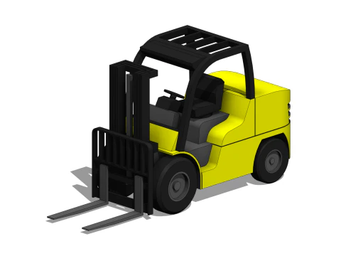 Forklift - Revit Family 3D Model