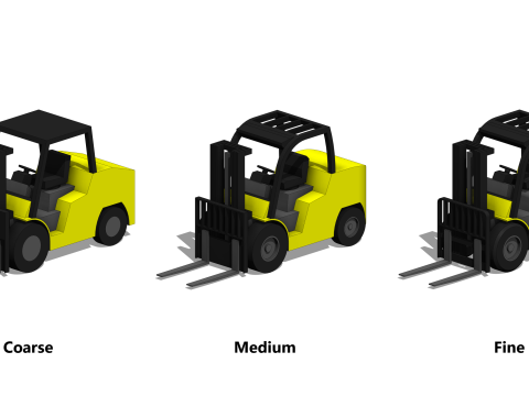 Forklift - Revit Family 3D मॉडल