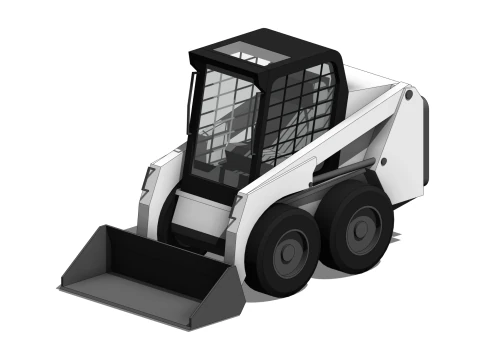 Minicarregadeira - Fam&iacute;lia Revit Modelo 3D