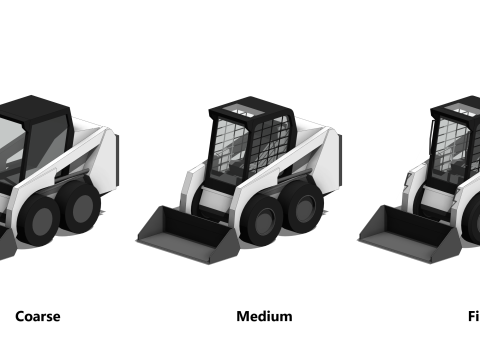 Skid-Steer-Loader - Revit Family 3Dモデル